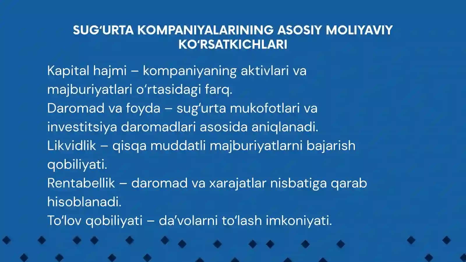 Sug'urta kompaniyalarining moliyaviy ko'rsatkichlariga ta'sir etuvchi omillar 3