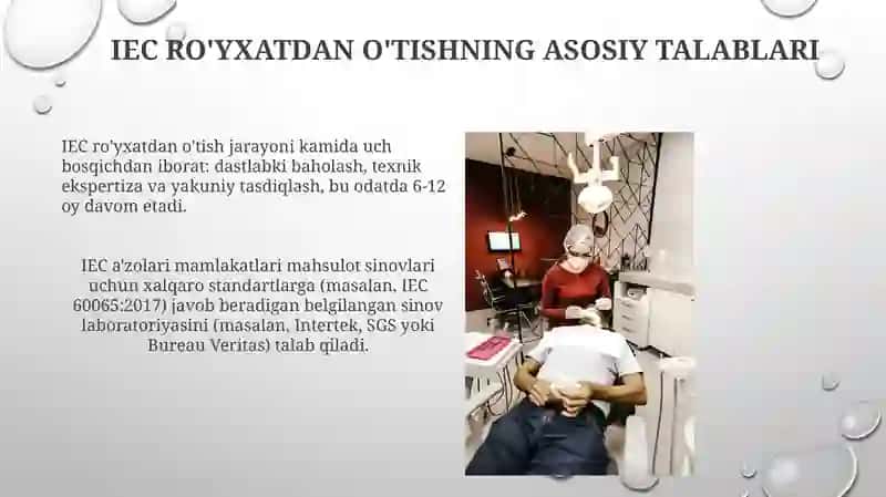Xalqaro elektro texnika komissiyasi (IES)faoliyati davlat ro‘yxatidan o‘tkazish tartibi 3