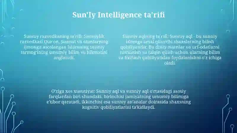 Sun'Iy Intellekt 3