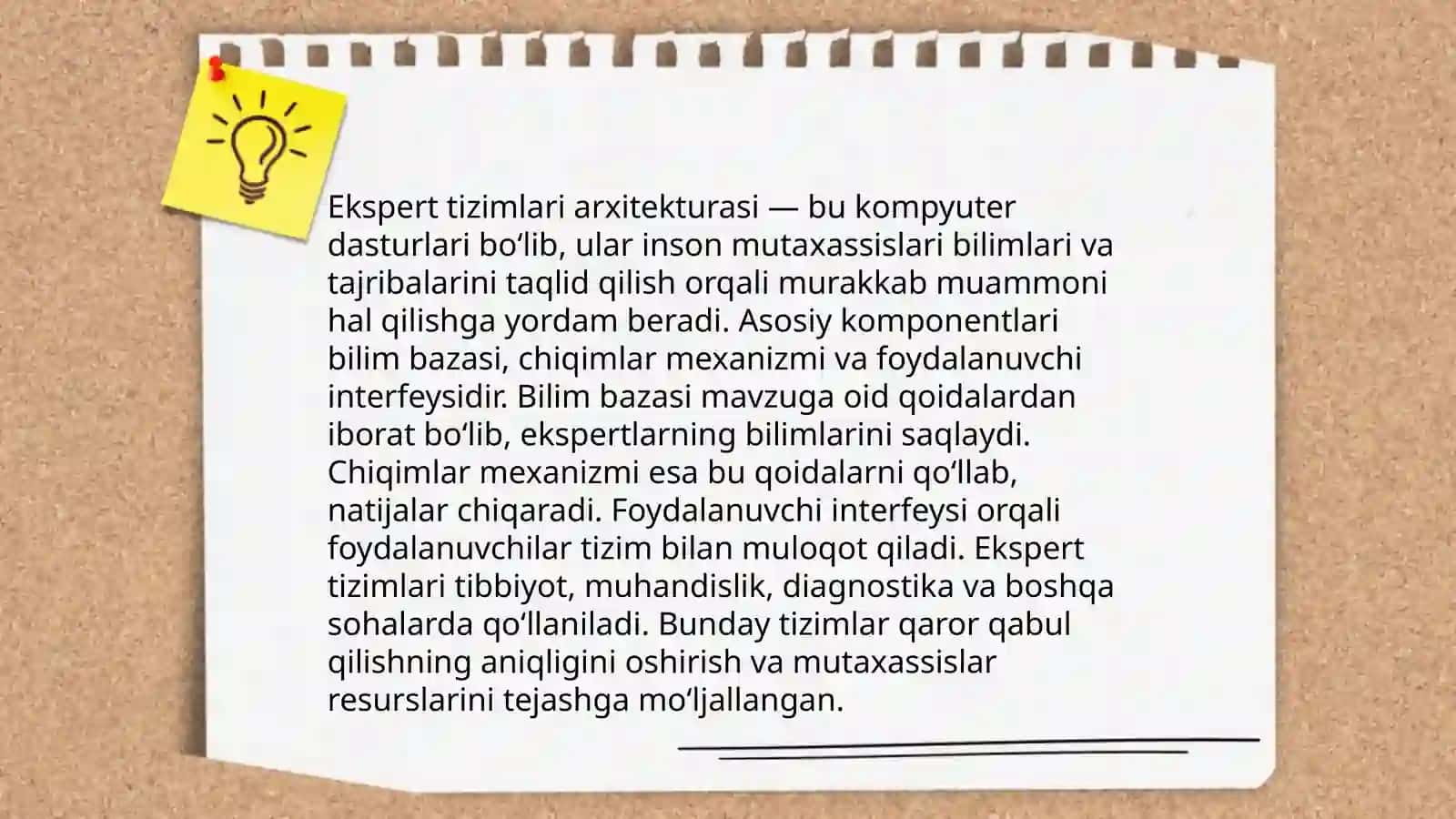 Ekspert tizimlari arxitekturasi 3