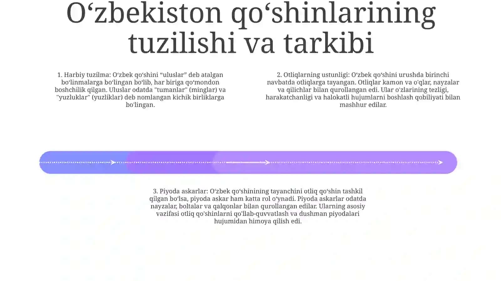 O'Zbek Xonliklarining Tashkil Etilishi Va Ulardagi Qo'Shinlarning Tuzilishi Va Tarkibi 3
