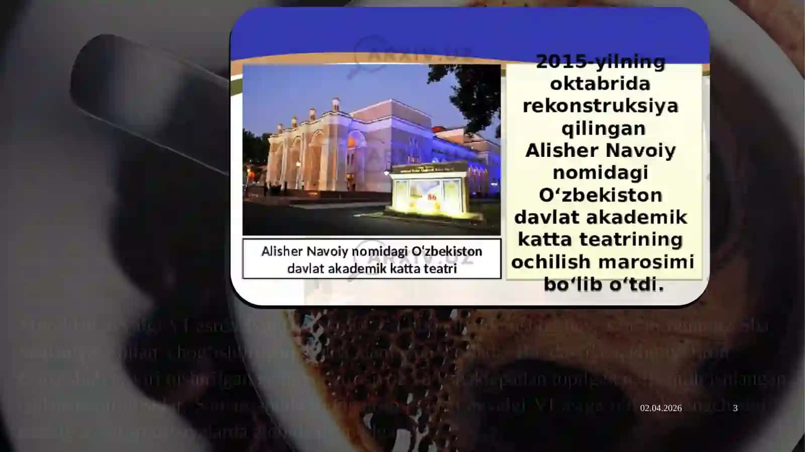 Madaniyat va san’at namunalarini muzeylashtirish 3