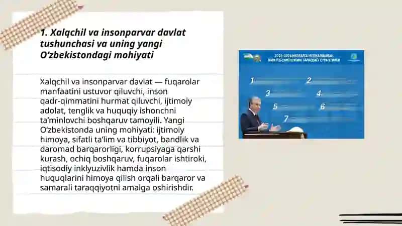Yangi Oʻzbekistonda xalqchil va insonparvar davlat qurishning ijtimoiy-siyosiy ahamiyati 3
