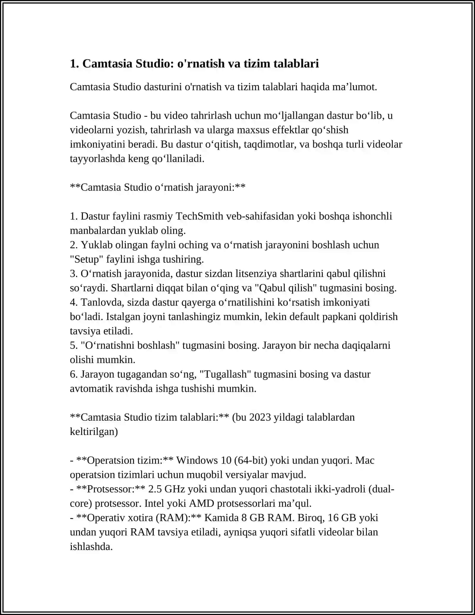 Camtasia Studio 3