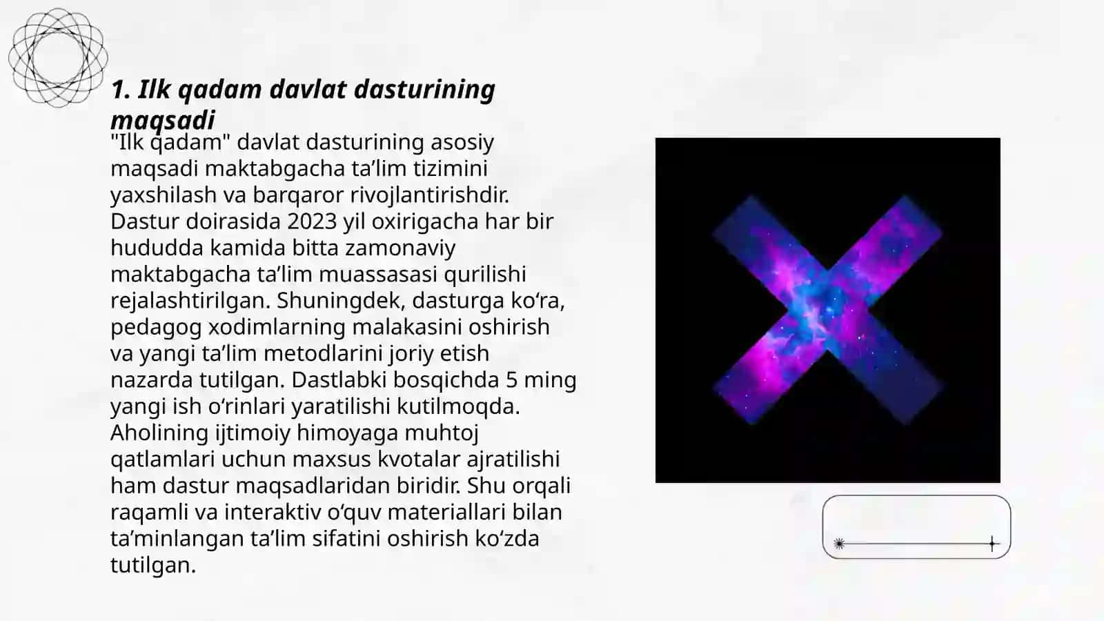 Ilk qadam davlat dasturi 3