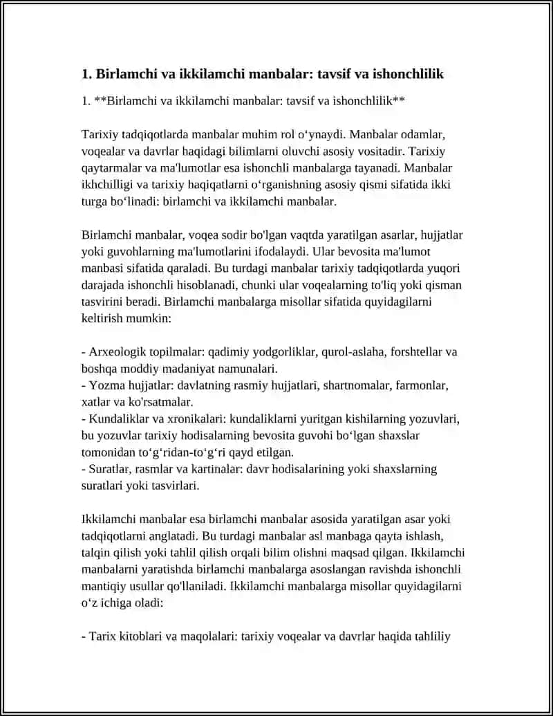 MANBALAR ICHINCHLILIGI VA TARIXIY HAQIQATLAR 3