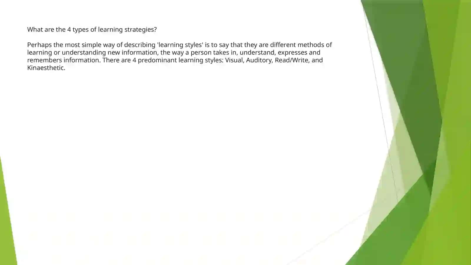 LEARNING STRATEGIES 3