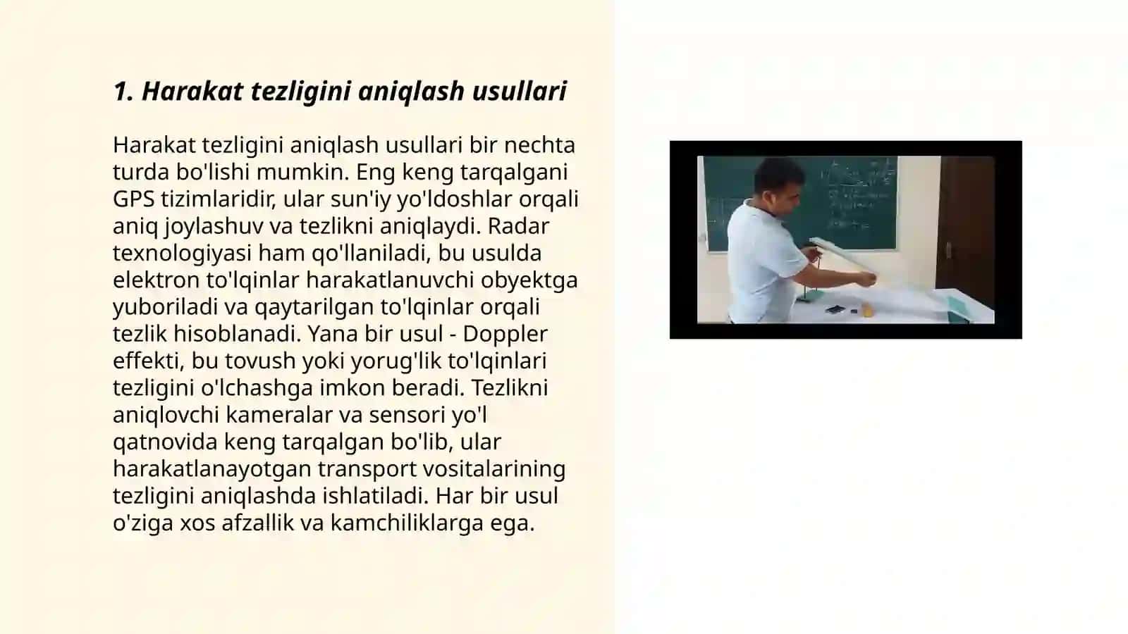 Harakat Tezligini Aniqlash Usullari 3