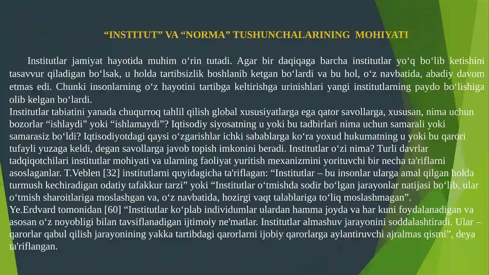 INSTITUTLAR VA ULARNING JAMIYAT RIVOJLANISHIDAGI ROLI 3
