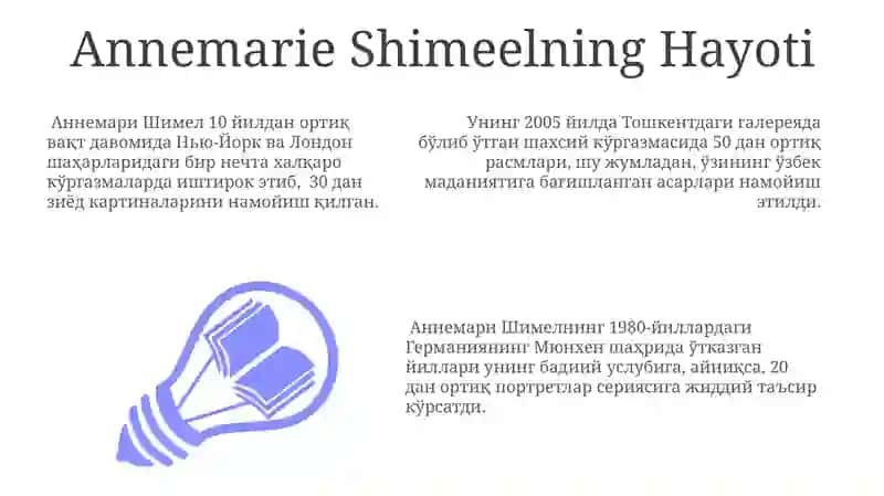 Annemarie Shimeelning Hayoti 3