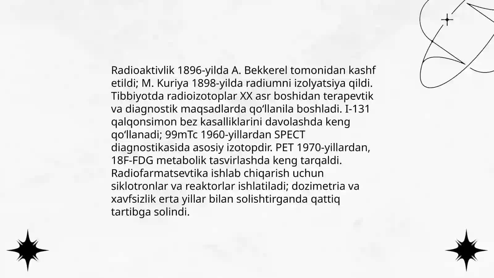 Yadro kimyosining tibbiyotdagi õrni 3