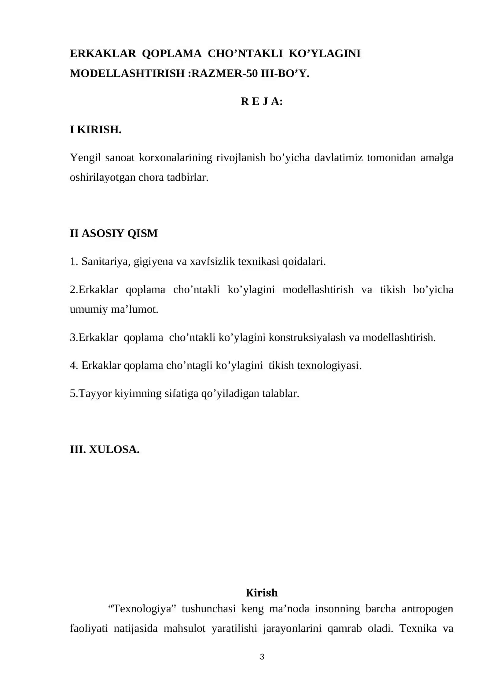 Erkaklar qoplama cho’ntakli ko’ylagini modellashtirish 3