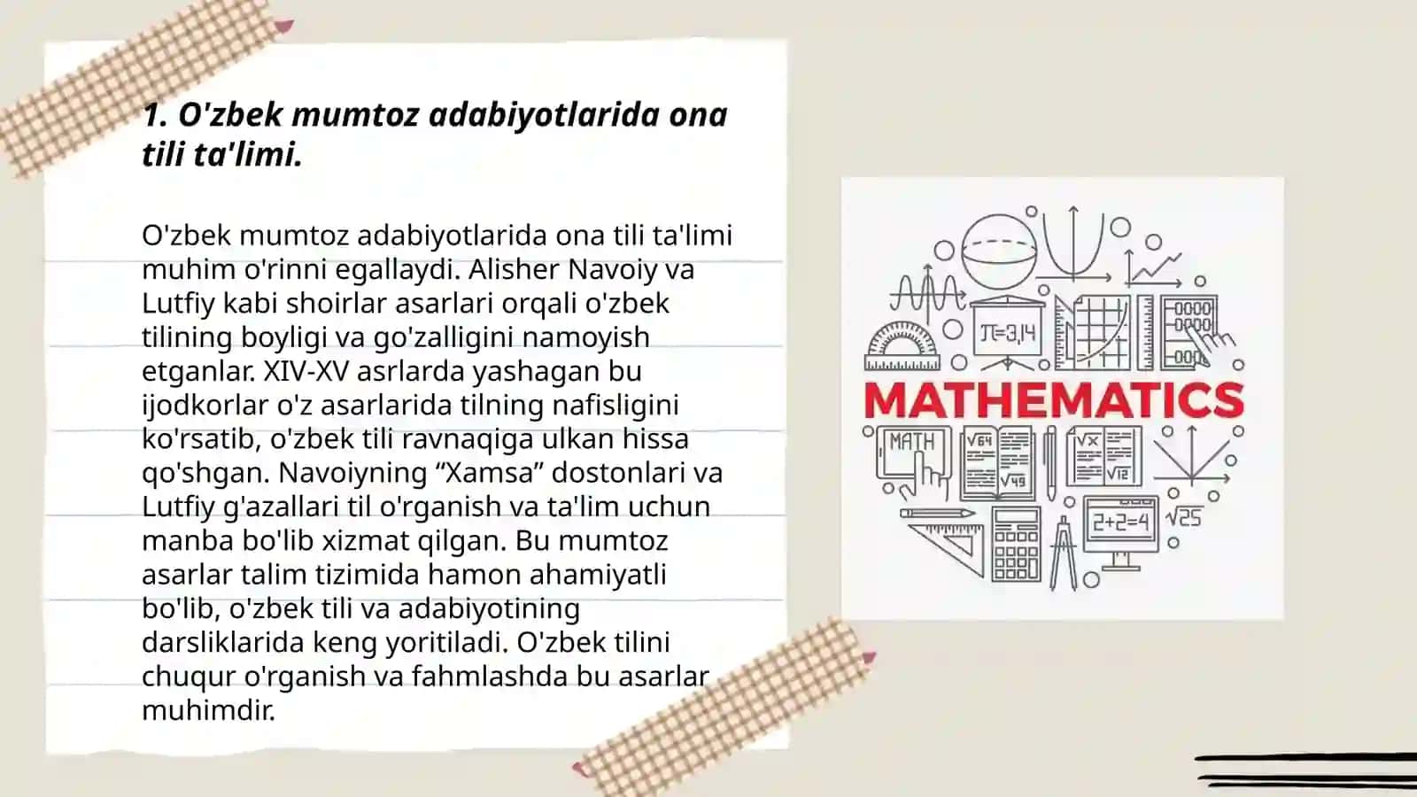 O'zbek mumtoz adabiyotlarida ona tili ta'limi 3