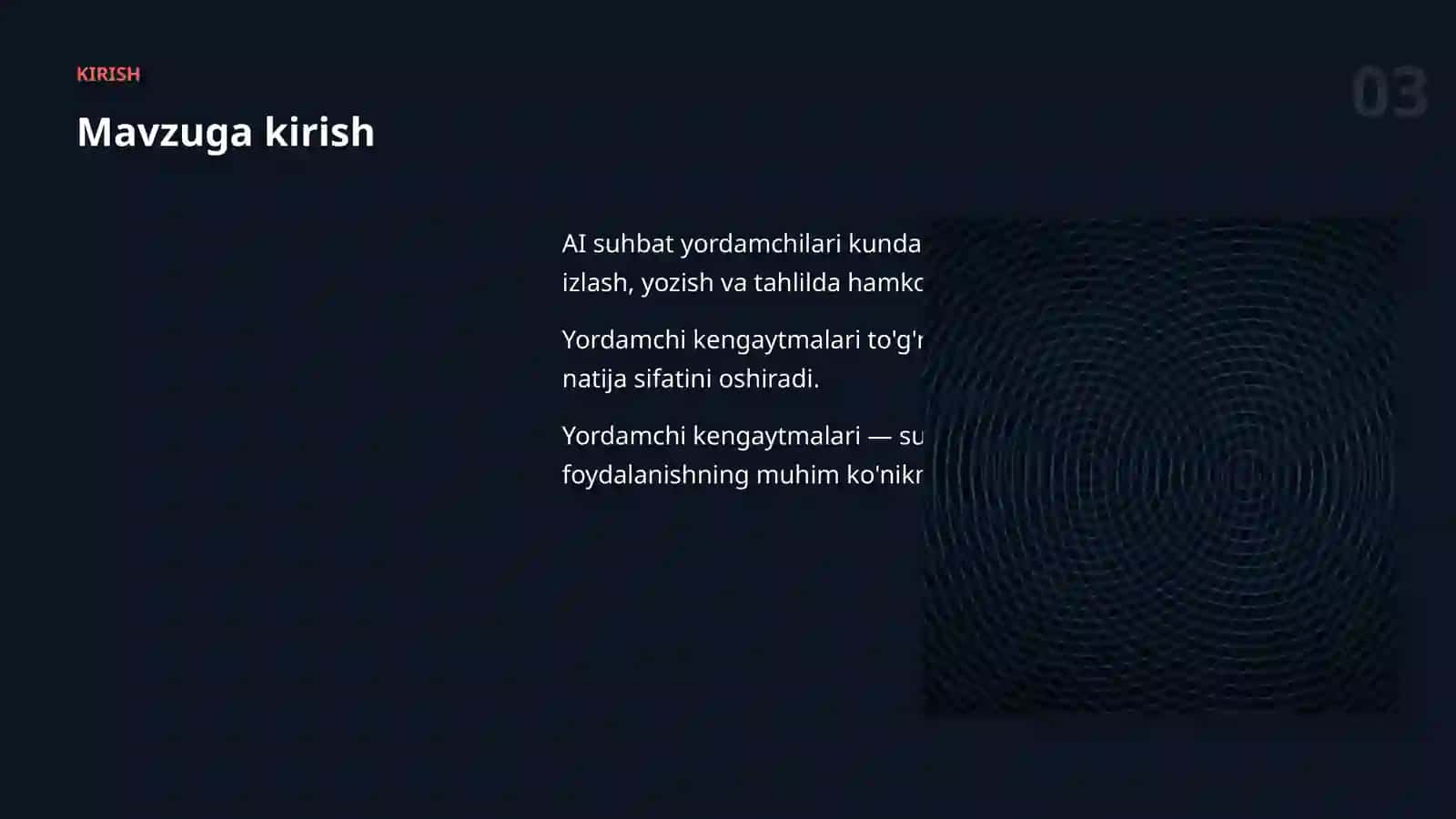 AI SUHBAT YORDAMCHILARI 3