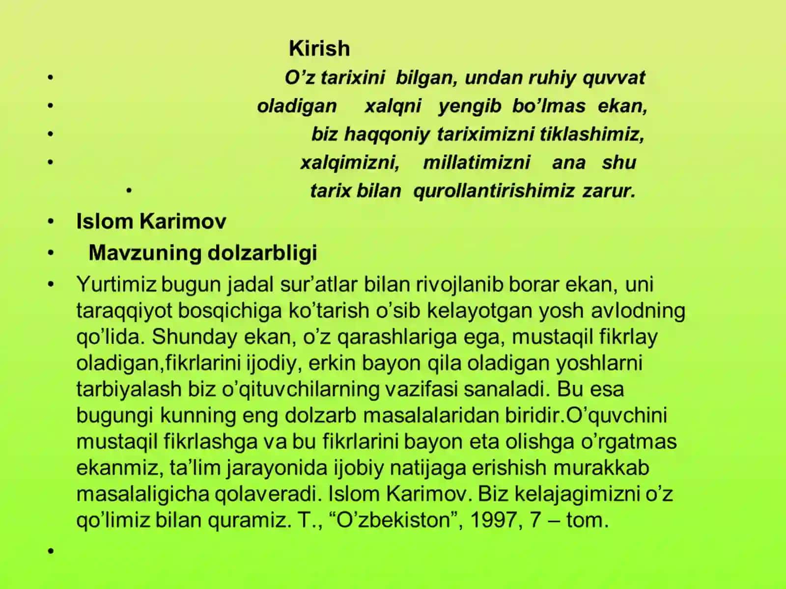 Tarix ta’limida mustaqil ishlash metodlari 3