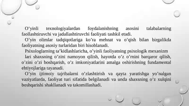 O‘quvchilar faoliyatini faollashtirish va jadallashtirish asosidagi ta’lim texnologiyalari 3