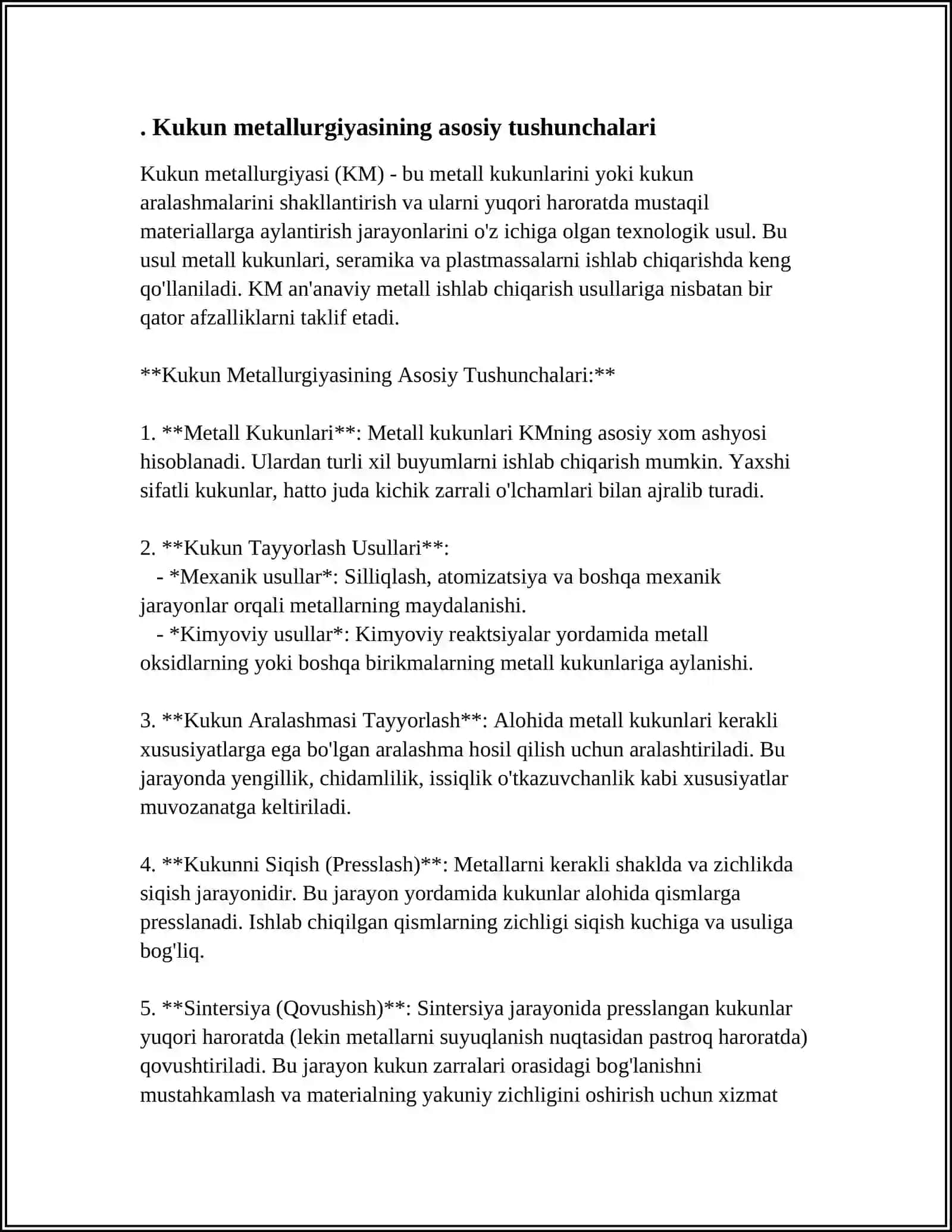 Kukun Metallurgiyasi 3