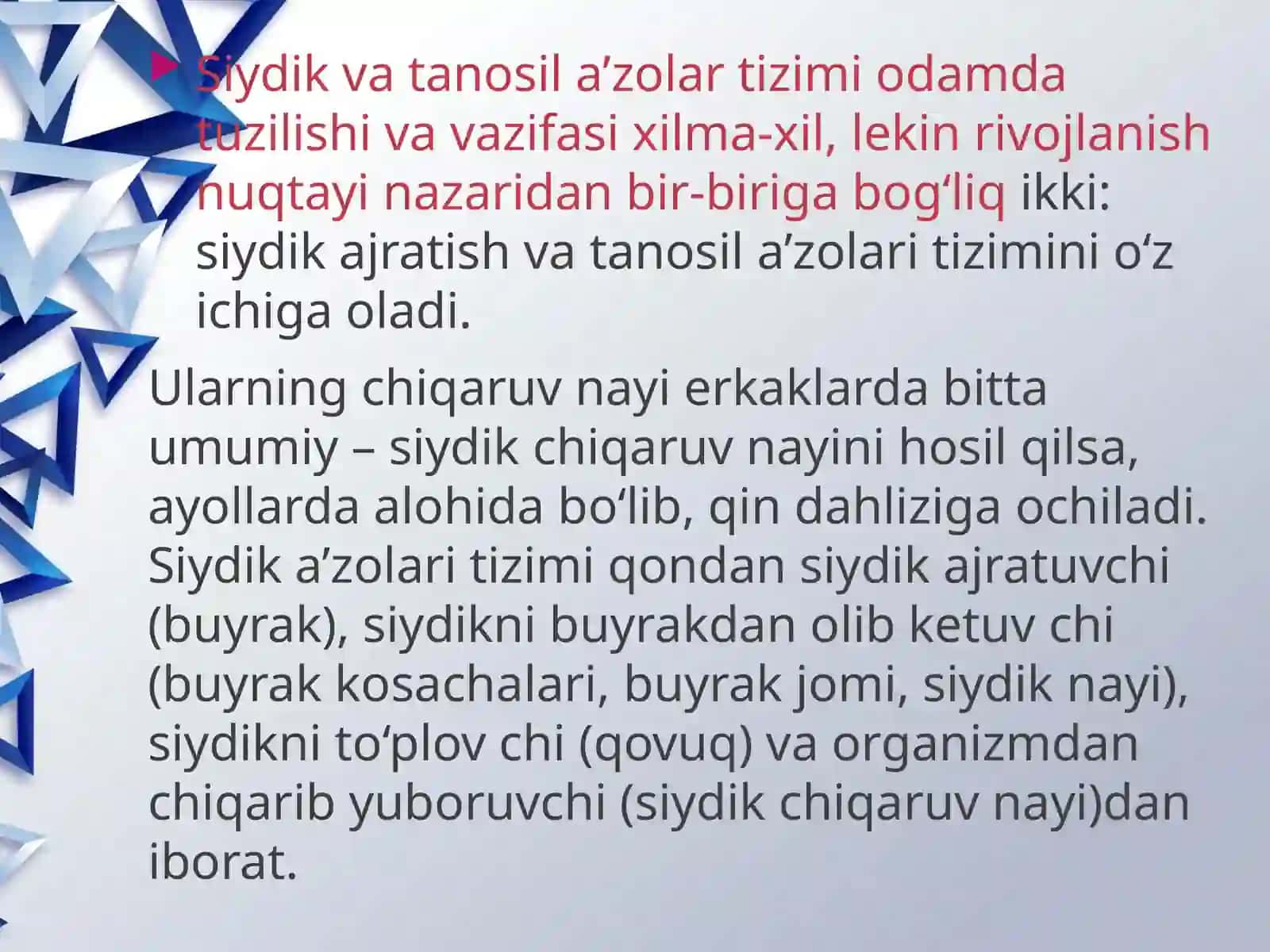 Ayiruv organlarining yosh xususiyatlari, teri tuzilishi va funksiyalari, gigiyenasi 3