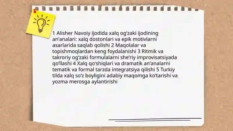 Alisher Navoiy ijodida folklore anʼanalari 3