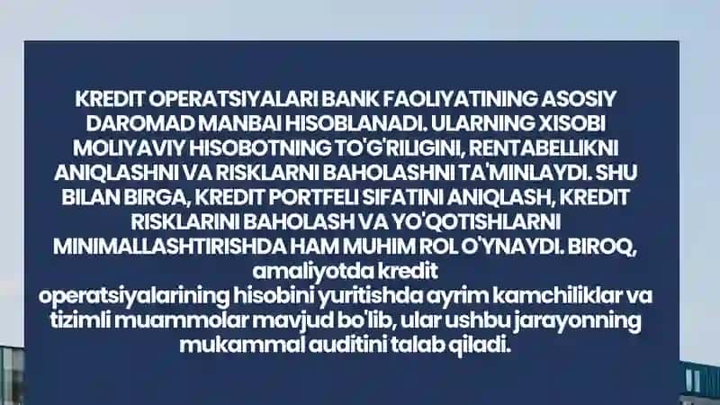 TIJORAT BANKLARIDA KREDIT OPERATSIYALARINI TASHKIL QILISHNING NAZARIY ASOSLARI 3