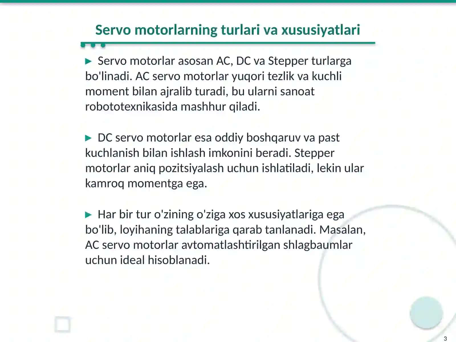 Aqlli Shlagbaum loyihasi servo motori 3