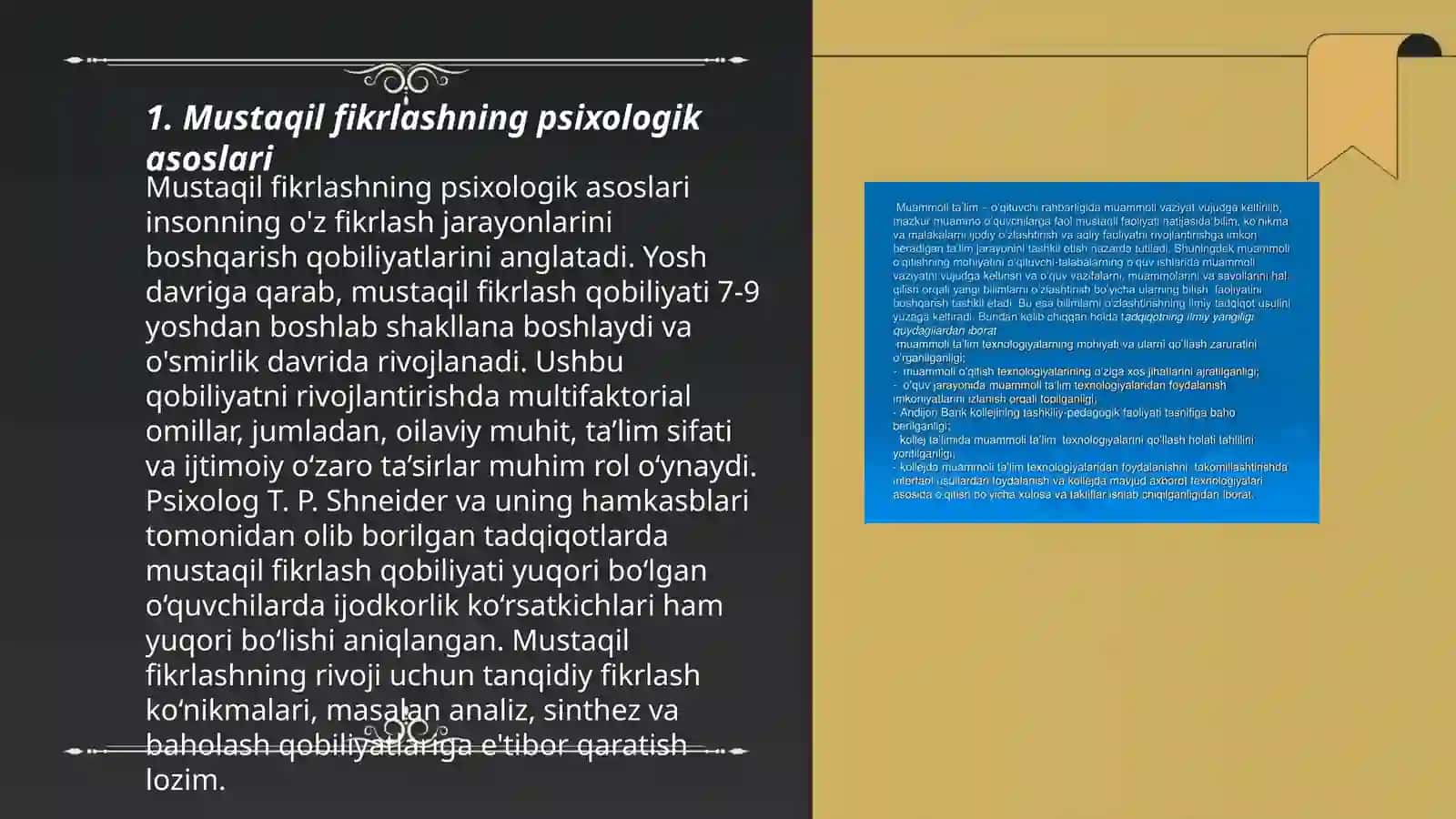 Mustaqil fikrlashning psixologik asoslari 3