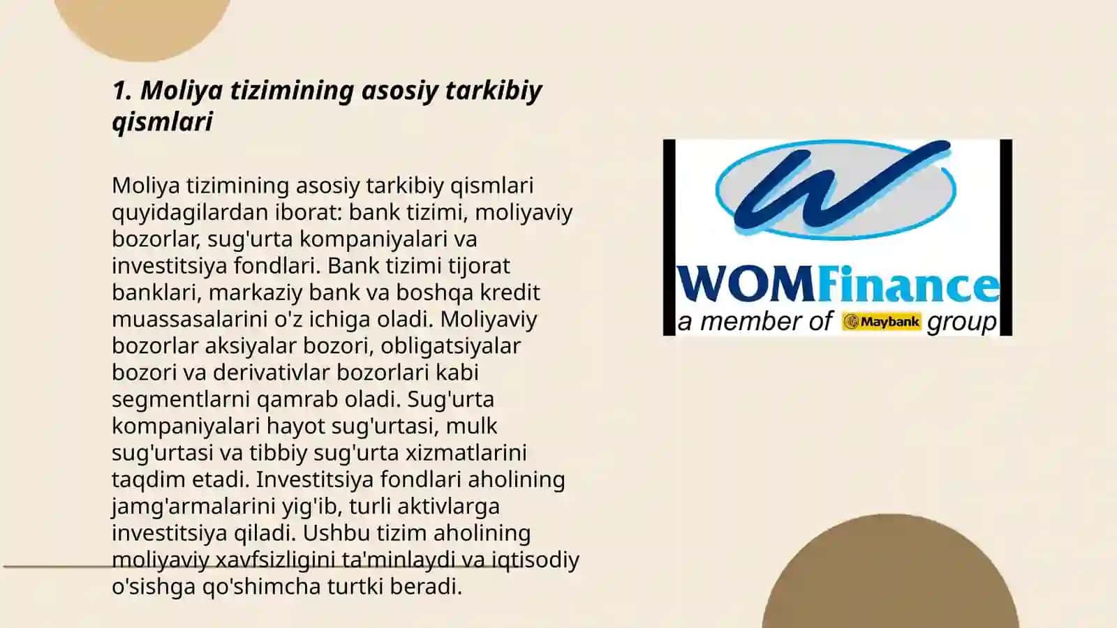 Moliya tizimi va moliyaviy siyosat 3