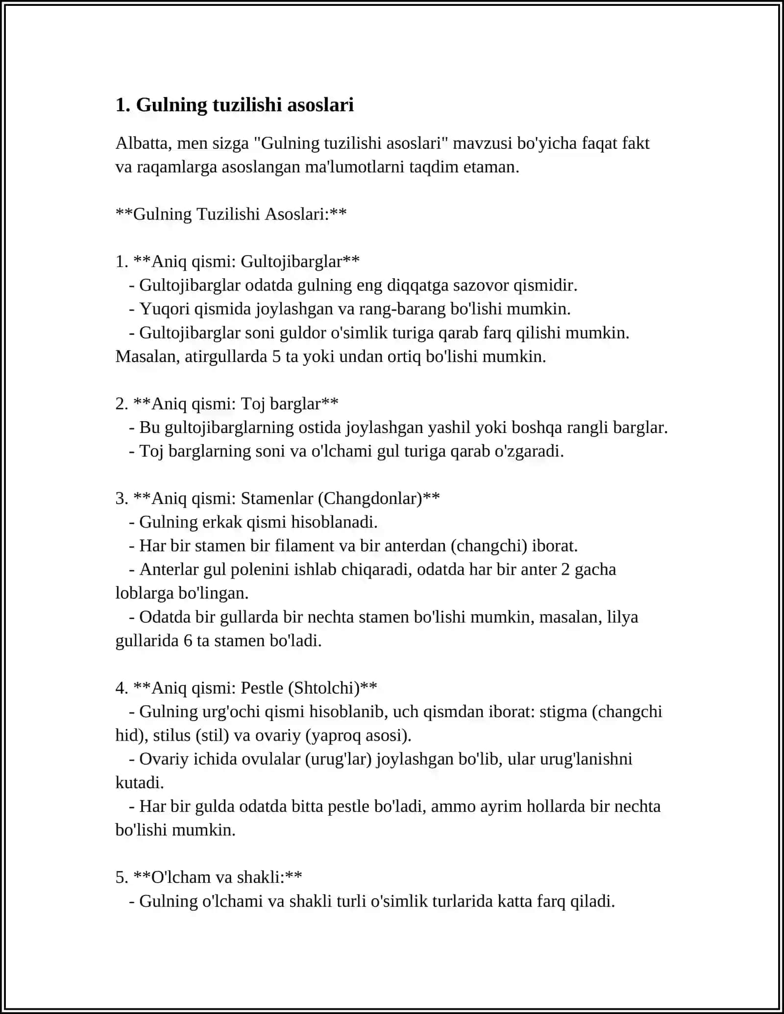 GULNING TUZILISHI FORMULASI VA DIAGRAMMASI 3