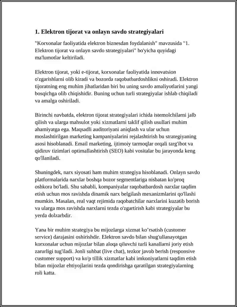 Elektron Tijorat va Onlayn Savdo Strategiyalari 3