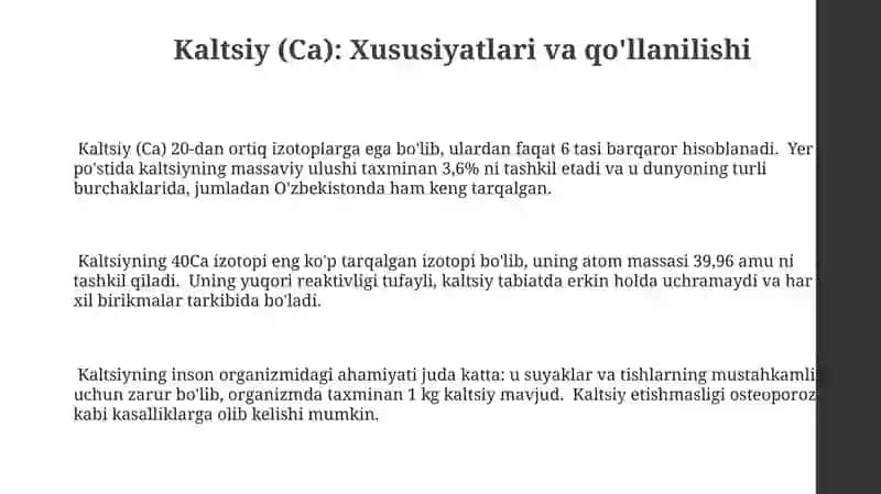 2A guruhi elementlarining kimyoviy xossalari 3