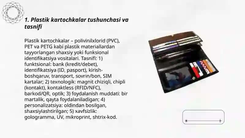 Plastik kartochkalar turlarini òrganish 3