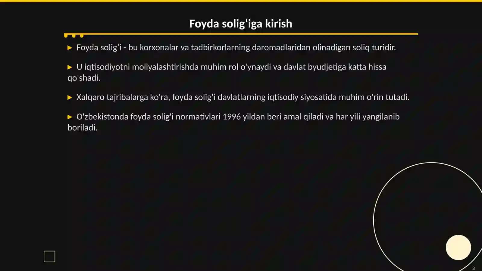 Foyda solig‘i: Asosiy tushunchalar va amaliyot 3