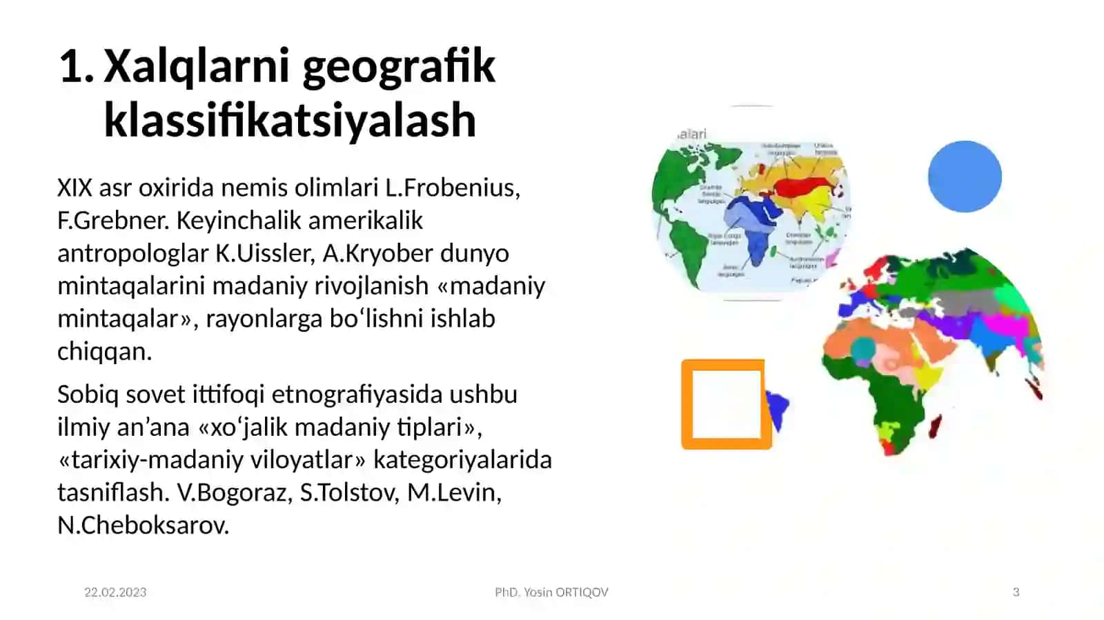 DUNYO XALQLARI KLASSIFIKATSIYASI 3