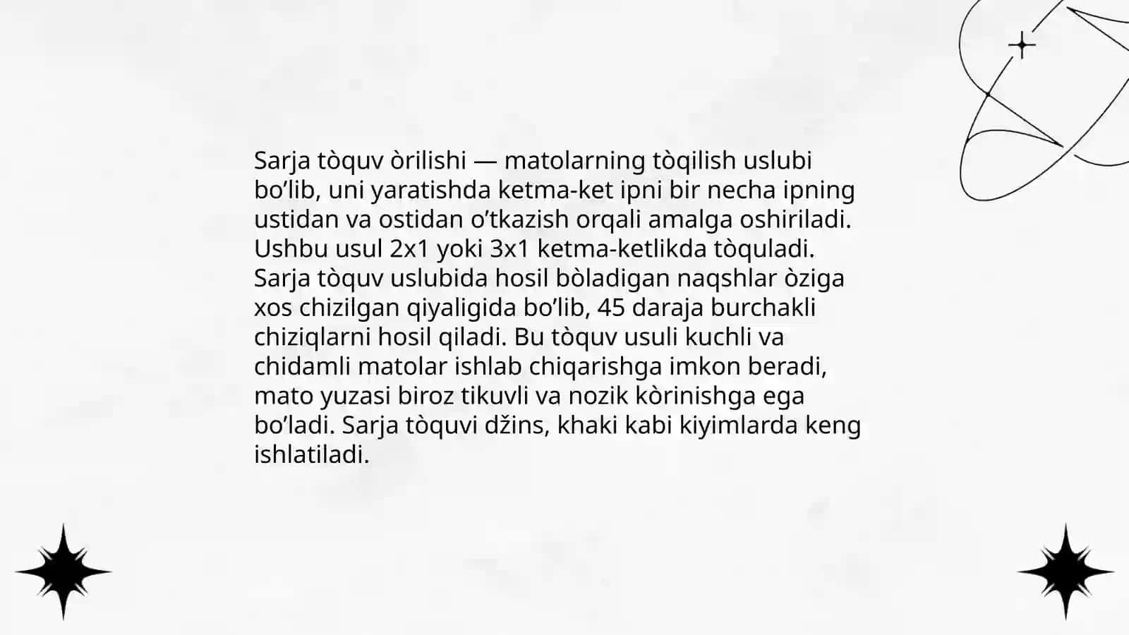 Sarja tòquv òrilishi 3