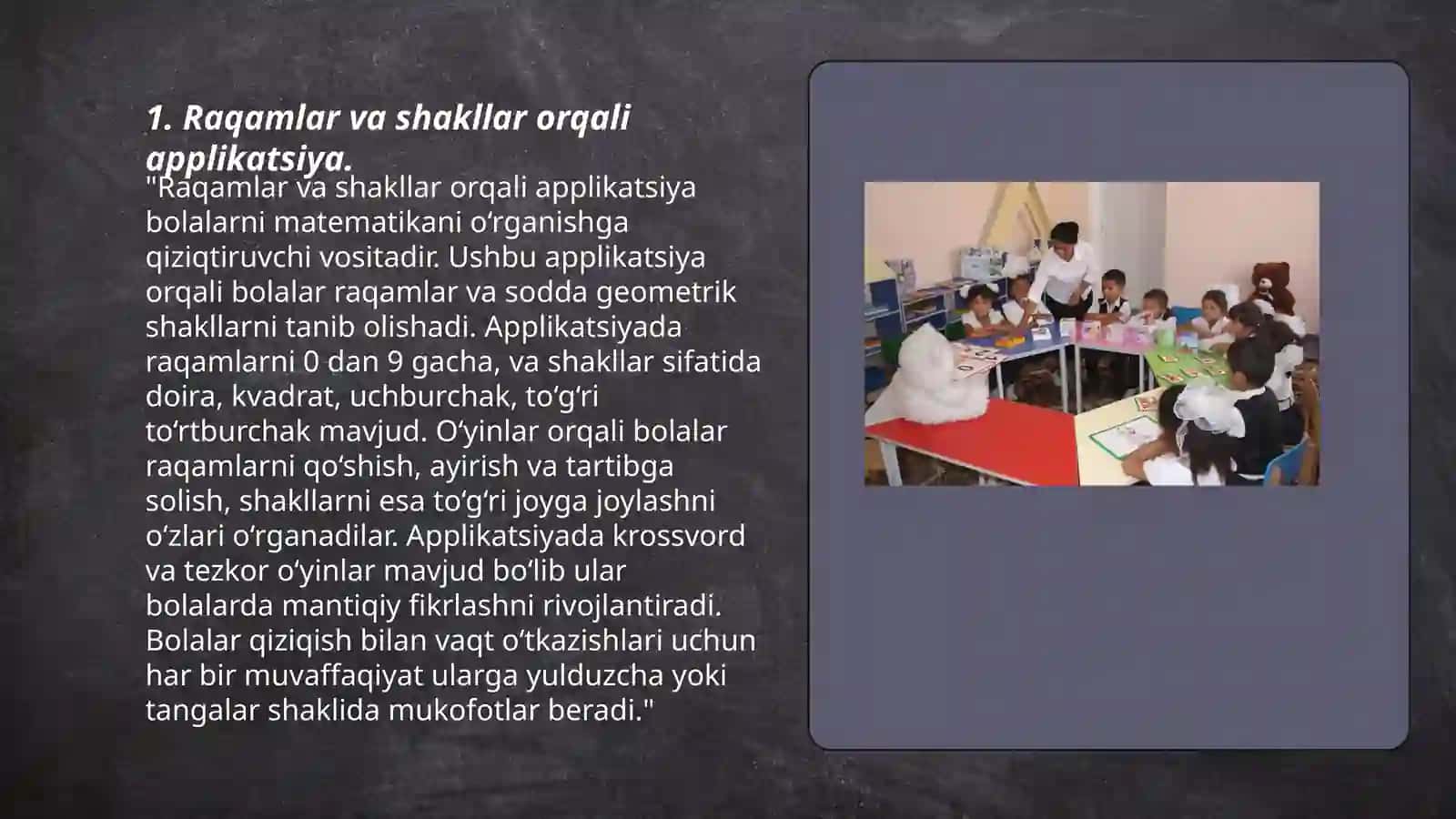 Maktabgacha yoshdagi bolalarni applikatsiya ishiga oʻrgatish 3