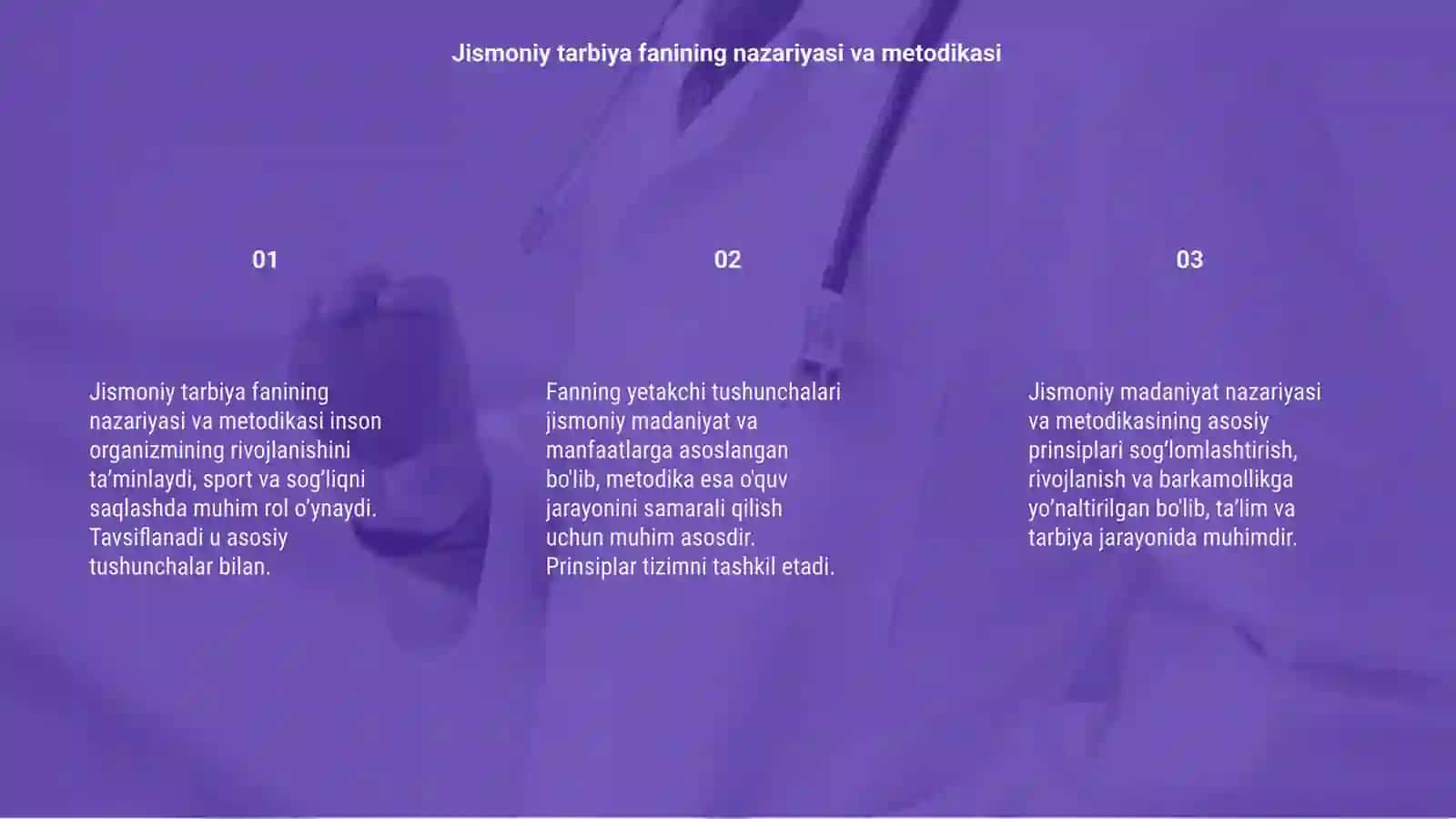 Jismoniy tarbiya fanining nazariyasi va metodikasi 3