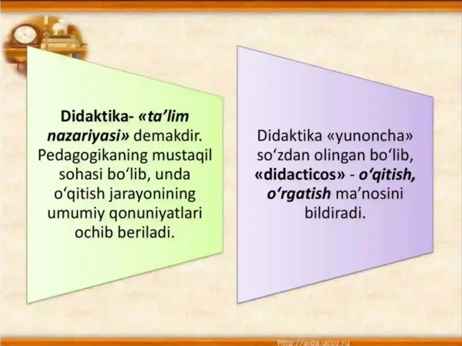Ta’lim nazariyasi va didaktikasi va Ta’lim oluvchilarga psixologik ta’sir ko‘rsatish yo‘llari 3