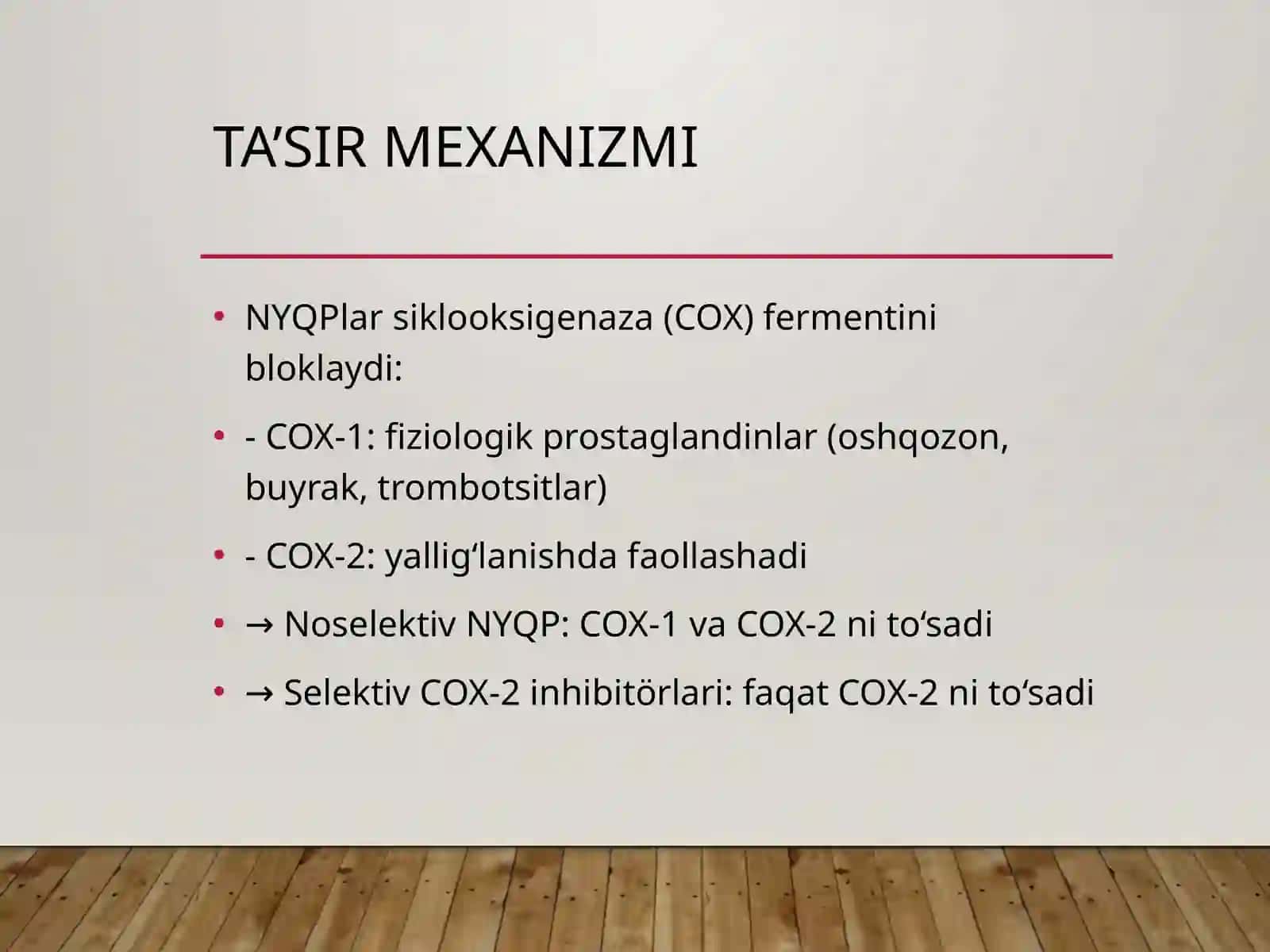 Nosteroid yalligʻlanishga qarshi preparatlar 3