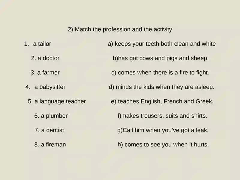 Jobs and Professions 3