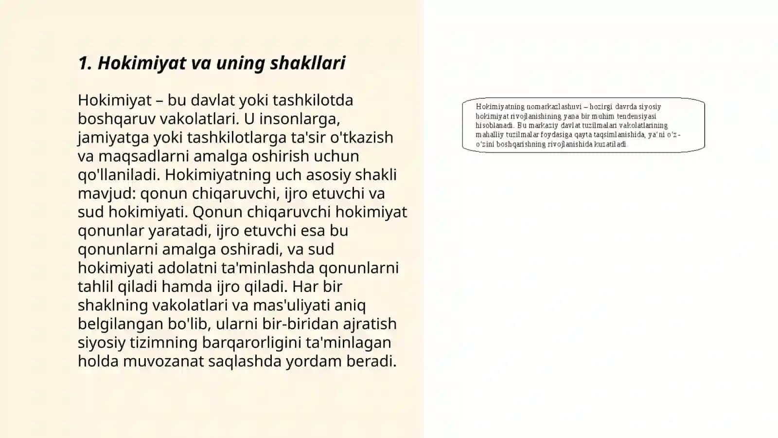 Hokimiyat va siyosiy liderlik 3