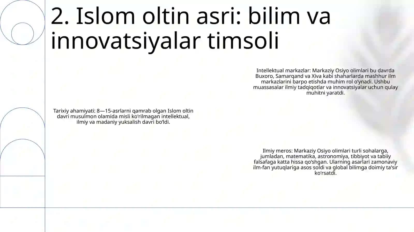 Yuksak Ma‘Naviyatli Yoshlarni Tarbiyalashda Orta Osiya Allomalarining Ilmiy Merosining O‘Rni 3