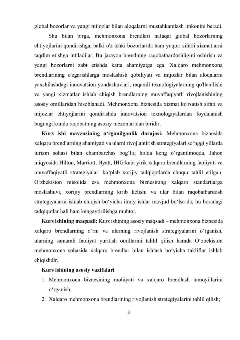 MEHMONXONA BIZNESIDA XALQARO BRENDLAR VA ULARNING RIVOJLANISH STRATEGIYALARI 3