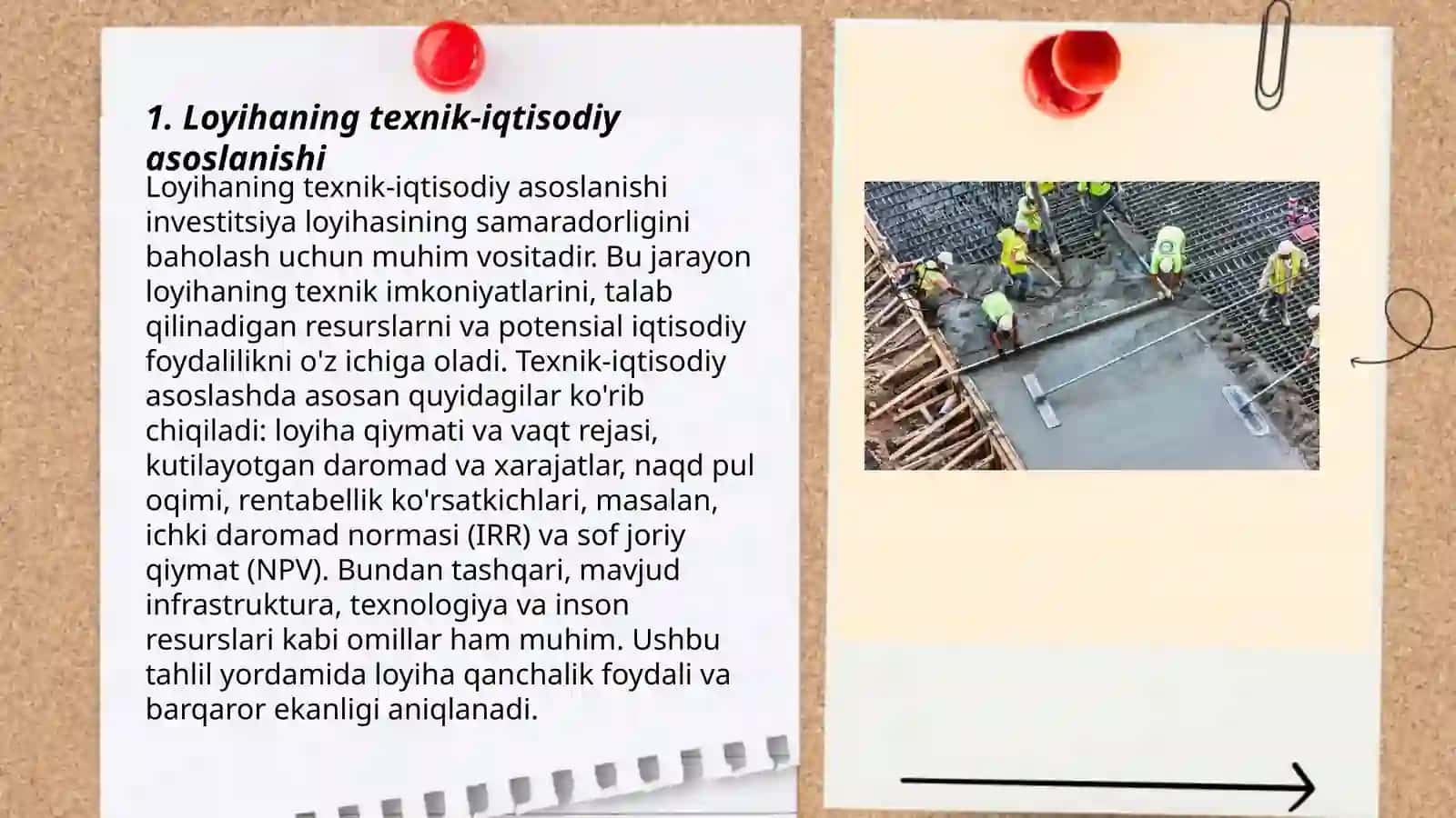 Temir beton korxonasini qurishda loyihalash ishlarini amalga oshirish sxemasini taqdim eting 3