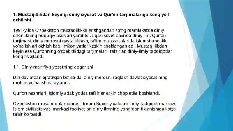 Mustaqillik yillarida Qur’onning o‘zbek tiliga tarjima qilinishi va tafsirlari 3