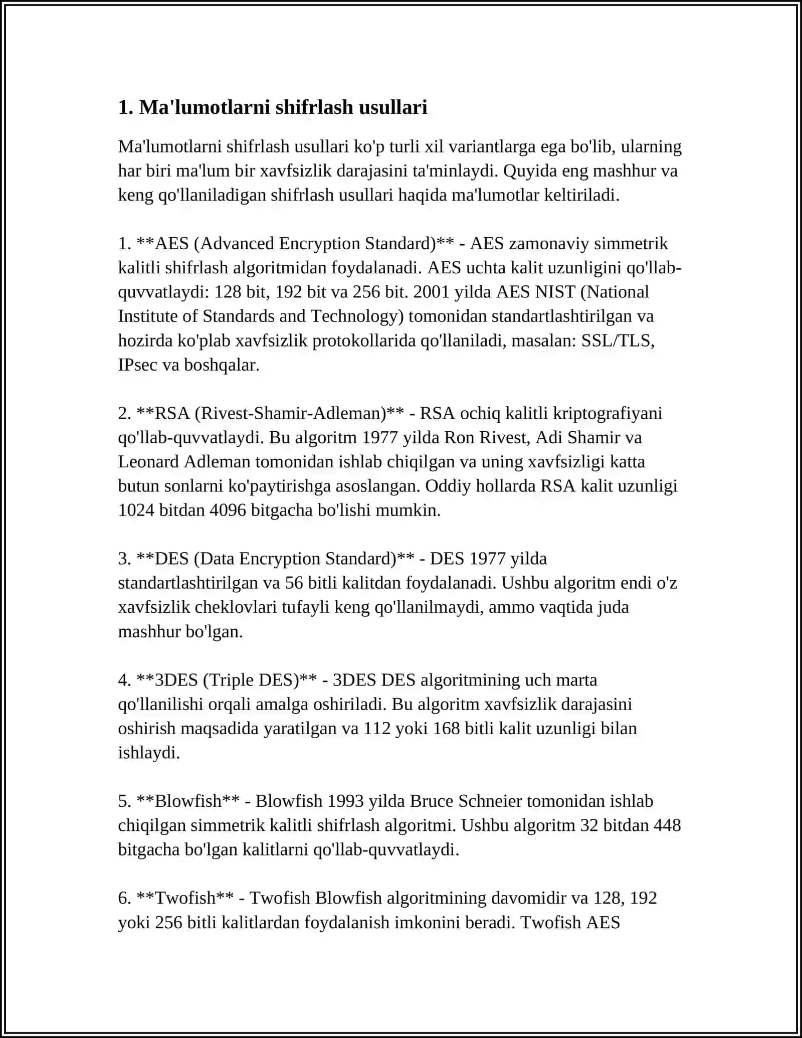 KONFIDENSIAL MA’LUMOTLARNI SAQLASH VA QAYTA ISHLASH 3