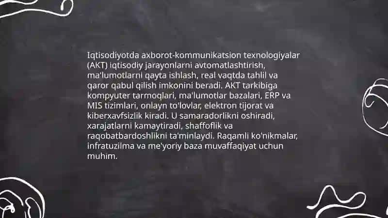 Iqtisodiyotda axborot-kommunikatsion texnologiyalar va tizimlar 3