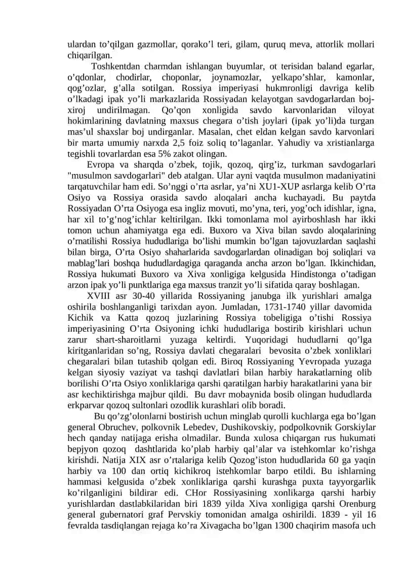 O’rta Osiyo xonliklarining Rossiyasi imperiyasi tomonidan bosib olinishi 3