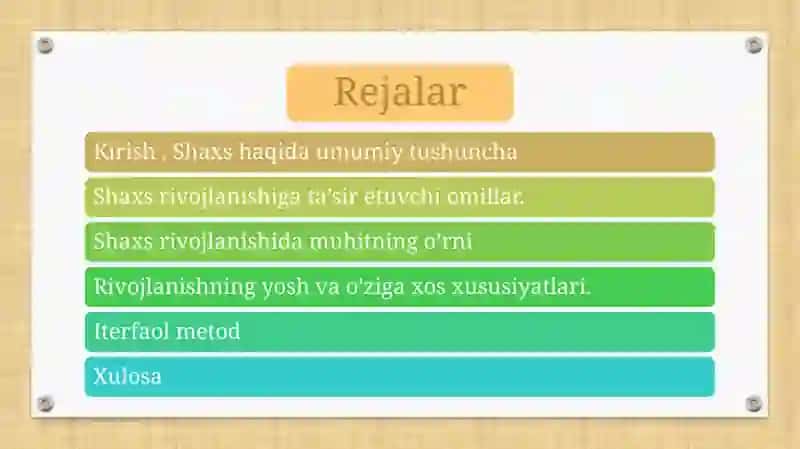 Umumiy pedagogika . Shaxs rivojlanishi 3