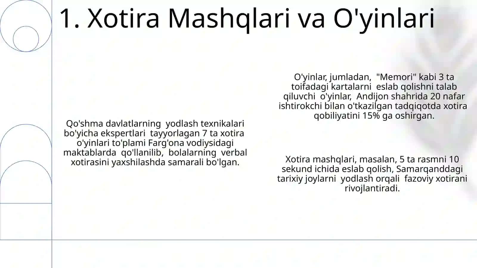 Ixtiyoriy xotirani shakllantirishning usul va vositalari 3