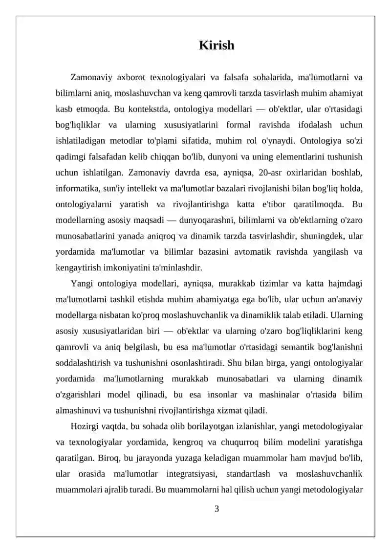 Yangi Ontologiya Modellari 3